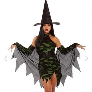 Sexy Witch costume. Comes with belt. Hat included.